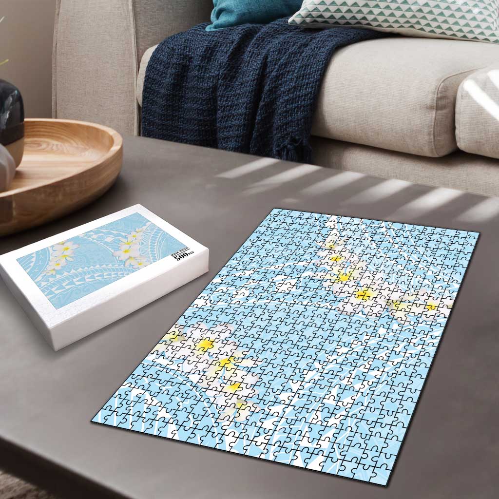 Polynesian Vintage Floral Puzzle Azure Motifs LT7 - Polynesian Pride