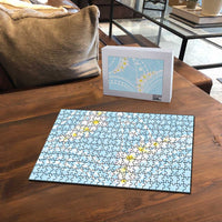 Polynesian Vintage Floral Puzzle Azure Motifs LT7 - Polynesian Pride
