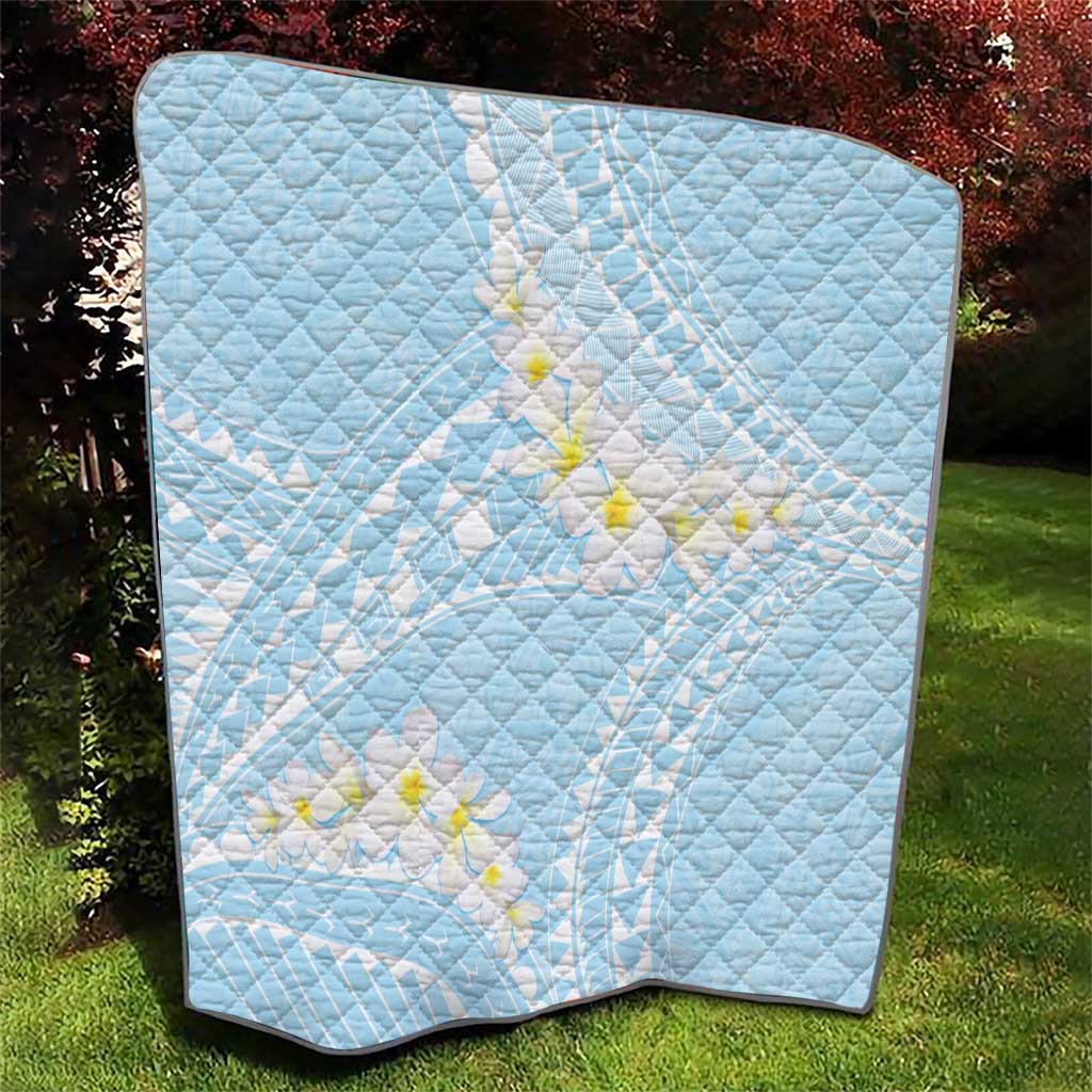 Polynesian Vintage Floral Quilt Azure Motifs LT7 - Polynesian Pride