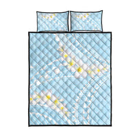 Polynesian Vintage Floral Quilt Bed Set Azure Motifs LT7 - Polynesian Pride