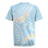 Polynesian Vintage Floral Rugby Jersey Azure Motifs LT7 - Polynesian Pride