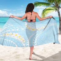 Polynesian Vintage Floral Sarong Azure Motifs LT7 - Polynesian Pride