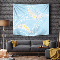 Polynesian Vintage Floral Tapestry Azure Motifs LT7 Azure - Polynesian Pride
