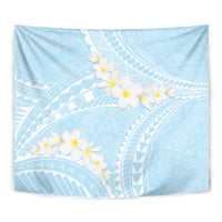 Polynesian Vintage Floral Tapestry Azure Motifs LT7 - Polynesian Pride