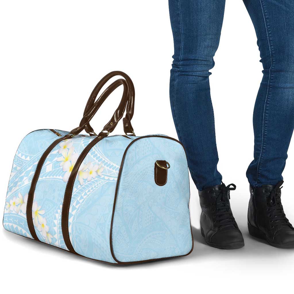 Polynesian Vintage Floral Travel Bag Azure Motifs LT7 - Polynesian Pride