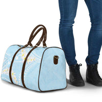 Polynesian Vintage Floral Travel Bag Azure Motifs LT7 - Polynesian Pride