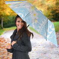 Polynesian Vintage Floral Umbrella Azure Motifs LT7 - Polynesian Pride