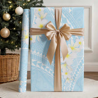 Polynesian Vintage Floral Wrapping Paper Azure Motifs LT7 - Polynesian Pride