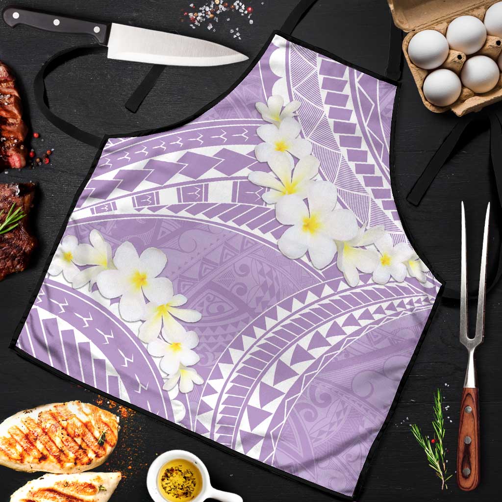 Polynesian Vintage Floral Apron Lavender Motifs LT7 Lavender - Polynesian Pride