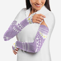Polynesian Vintage Floral Arm Sleeves Lavender Motifs LT7 - Polynesian Pride
