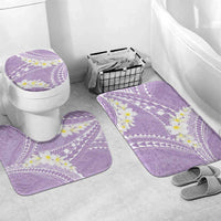 Polynesian Vintage Floral Bathroom Set Lavender Motifs LT7 Mat Set Only (3 pcs) One Size Lavender - Polynesian Pride