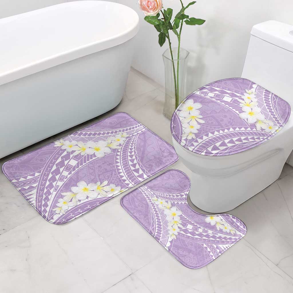 Polynesian Vintage Floral Bathroom Set Lavender Motifs LT7 - Polynesian Pride