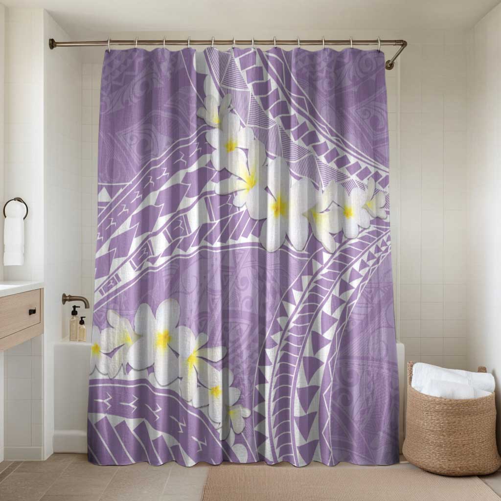 Polynesian Vintage Floral Bathroom Set Lavender Motifs LT7 Shower Curtain Only Lavender - Polynesian Pride