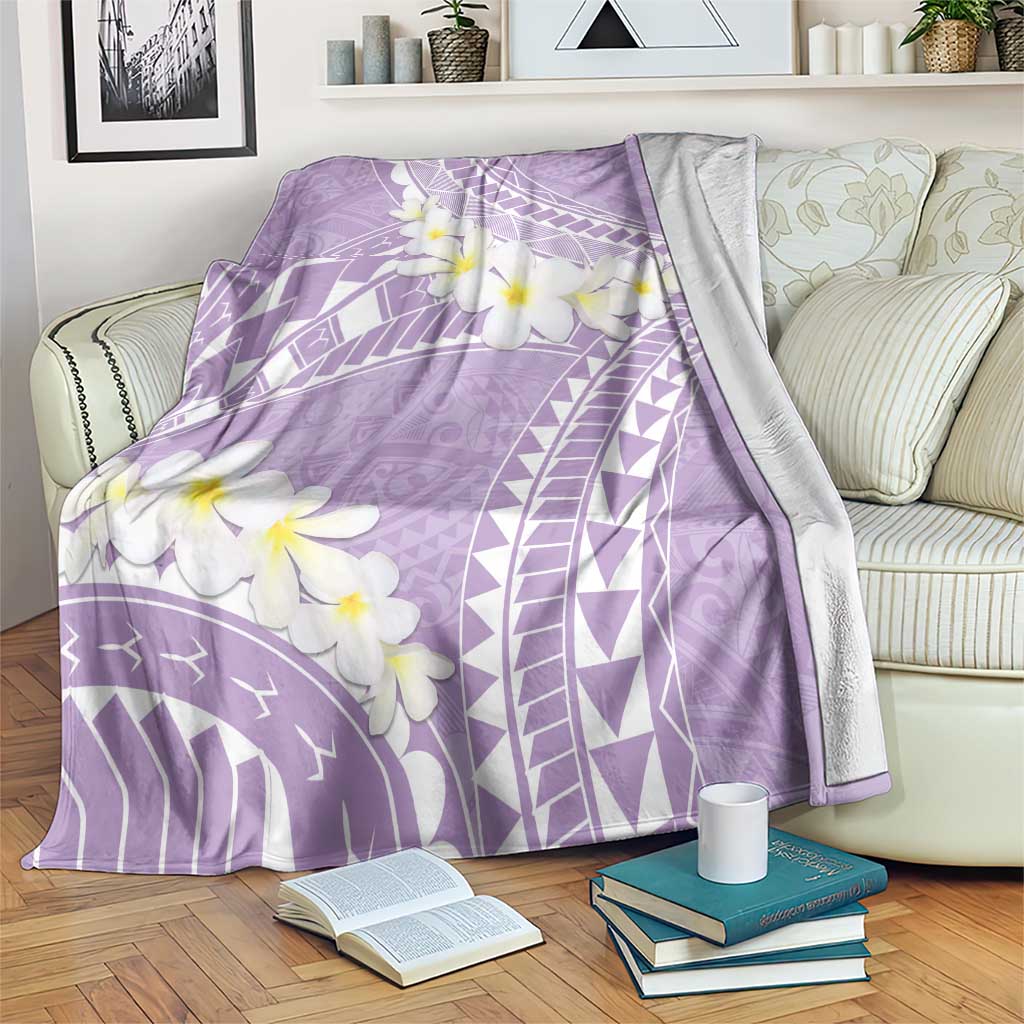 Polynesian Vintage Floral Blanket Lavender Motifs LT7 Lavender - Polynesian Pride