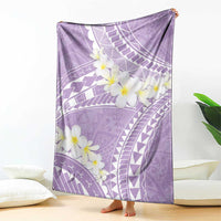 Polynesian Vintage Floral Blanket Lavender Motifs LT7 - Polynesian Pride