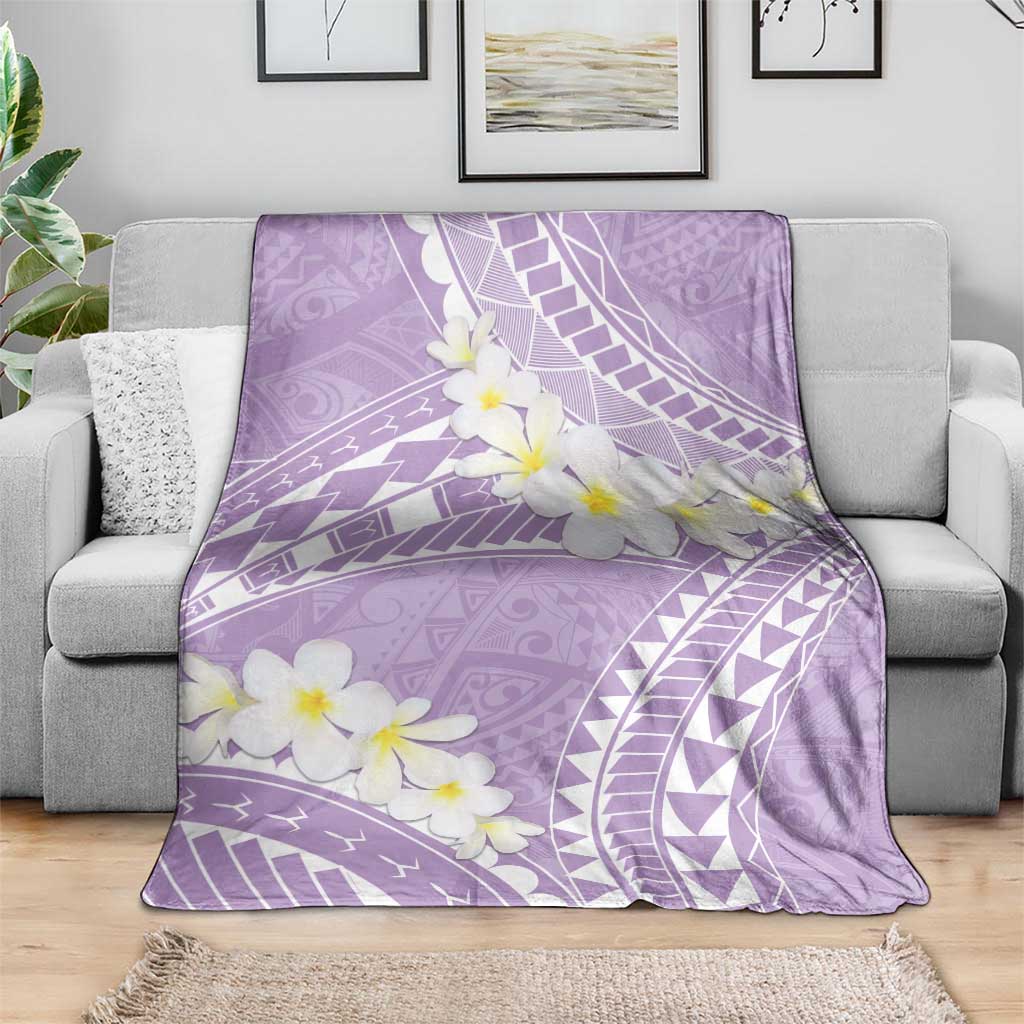Polynesian Vintage Floral Blanket Lavender Motifs LT7 - Polynesian Pride