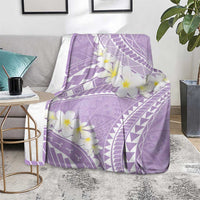 Polynesian Vintage Floral Blanket Lavender Motifs LT7 - Polynesian Pride