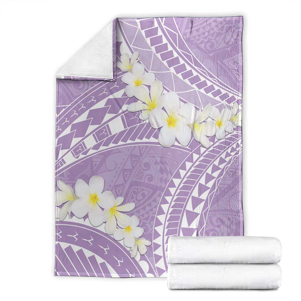 Polynesian Vintage Floral Blanket Lavender Motifs LT7 - Polynesian Pride