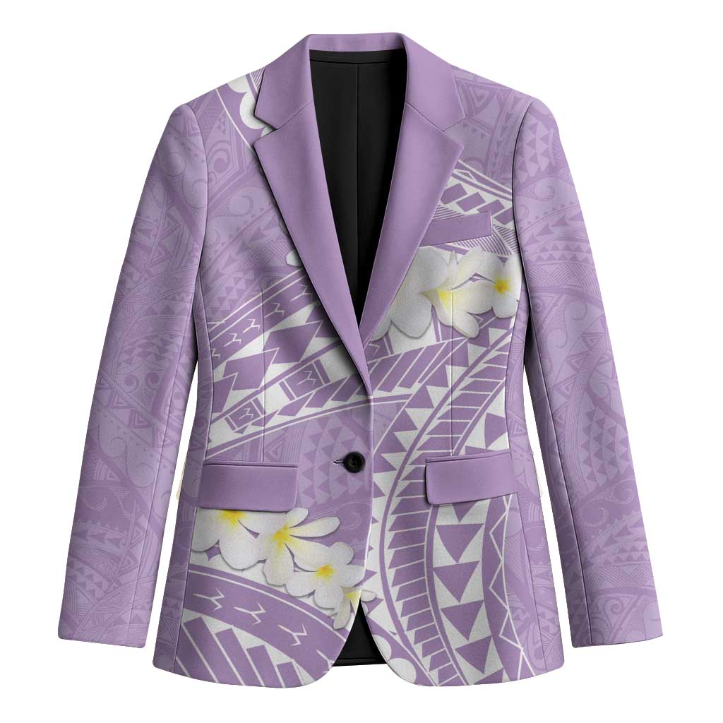 Polynesian Vintage Floral Blazer Lavender Motifs LT7 Unisex Lavender - Polynesian Pride