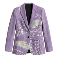 Polynesian Vintage Floral Blazer Lavender Motifs LT7 Unisex Lavender - Polynesian Pride