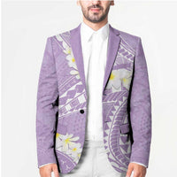 Polynesian Vintage Floral Blazer Lavender Motifs LT7 - Polynesian Pride