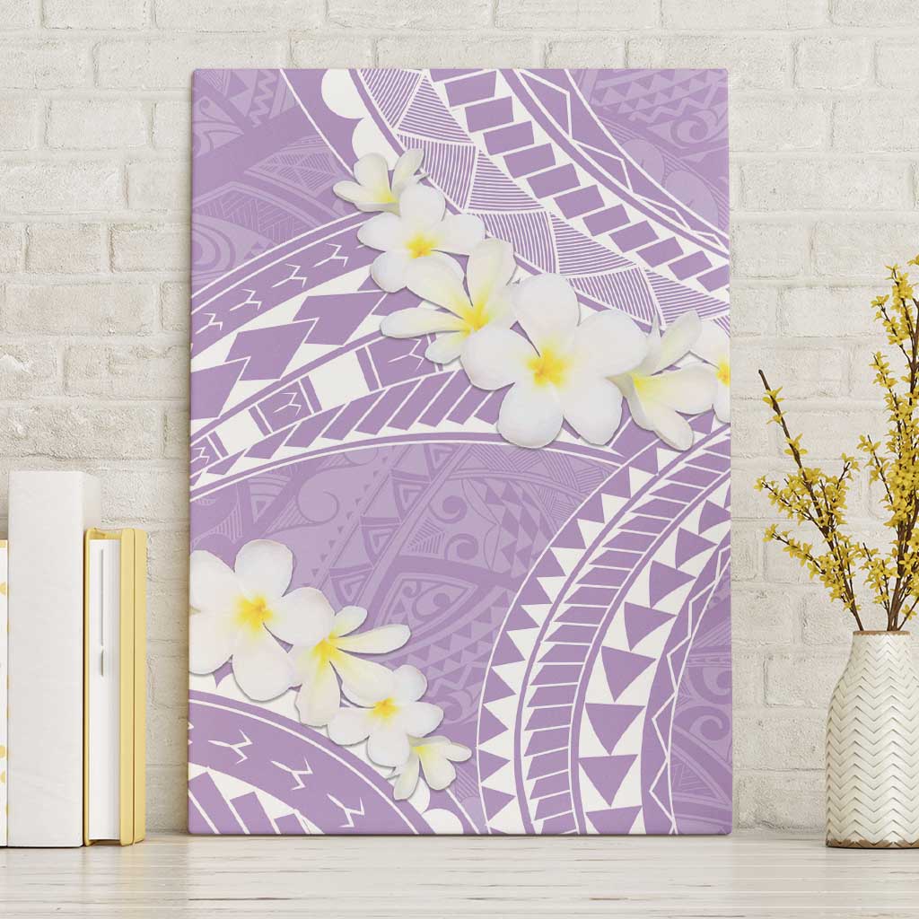 Polynesian Vintage Floral Canvas Wall Art Lavender Motifs LT7 Without Frame Lavender - Polynesian Pride