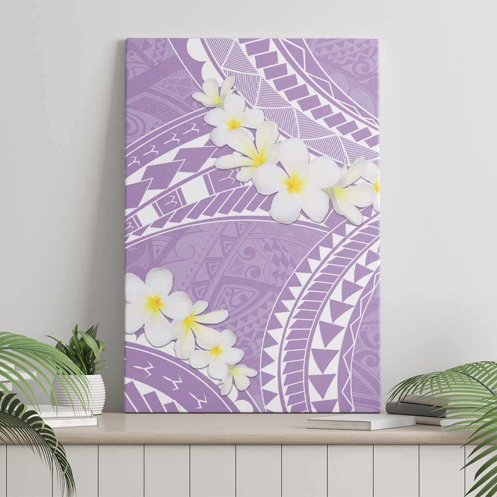 Polynesian Vintage Floral Canvas Wall Art Lavender Motifs LT7 - Polynesian Pride