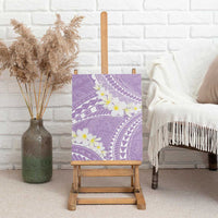 Polynesian Vintage Floral Canvas Wall Art Lavender Motifs LT7 - Polynesian Pride