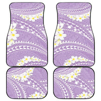 Polynesian Vintage Floral Car Mats Lavender Motifs LT7 - Polynesian Pride