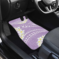 Polynesian Vintage Floral Car Mats Lavender Motifs LT7 - Polynesian Pride