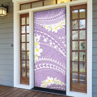 Polynesian Vintage Floral Door Cover Lavender Motifs LT7 - Polynesian Pride