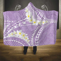 Polynesian Vintage Floral Hooded Blanket Lavender Motifs LT7 - Polynesian Pride
