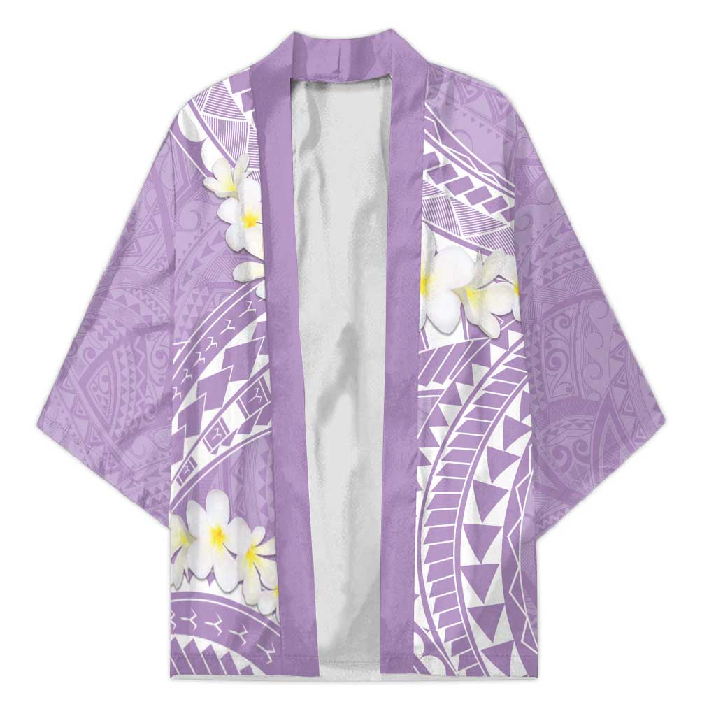 Polynesian Vintage Floral Kimono Lavender Motifs LT7 Unisex Lavender - Polynesian Pride