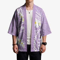 Polynesian Vintage Floral Kimono Lavender Motifs LT7 - Polynesian Pride