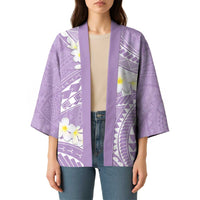 Polynesian Vintage Floral Kimono Lavender Motifs LT7 - Polynesian Pride