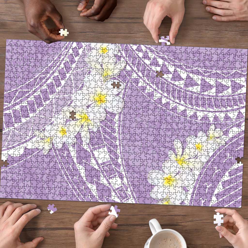 Polynesian Vintage Floral Puzzle Lavender Motifs LT7 - Polynesian Pride