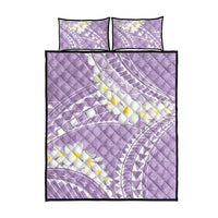 Polynesian Vintage Floral Quilt Bed Set Lavender Motifs LT7 - Polynesian Pride
