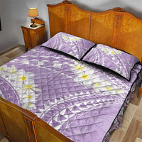 Polynesian Vintage Floral Quilt Bed Set Lavender Motifs LT7 - Polynesian Pride