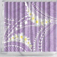 Polynesian Vintage Floral Shower Curtain Lavender Motifs LT7 - Polynesian Pride