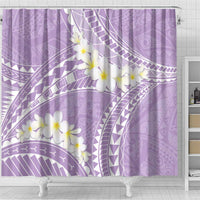 Polynesian Vintage Floral Shower Curtain Lavender Motifs LT7 - Polynesian Pride