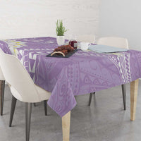 Polynesian Vintage Floral Tablecloth Lavender Motifs LT7 - Polynesian Pride