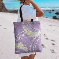 Polynesian Vintage Floral Tote Bag Lavender Motifs LT7 - Polynesian Pride