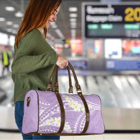Polynesian Vintage Floral Travel Bag Lavender Motifs LT7 - Polynesian Pride