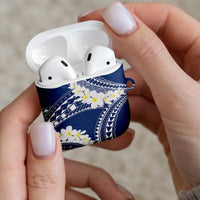Polynesian Vintage Floral AirPods Case Navy Blue Motifs LT7 - Polynesian Pride
