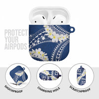 Polynesian Vintage Floral AirPods Case Navy Blue Motifs LT7 - Polynesian Pride