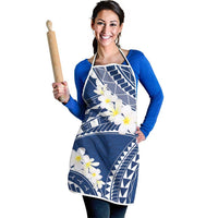 Polynesian Vintage Floral Apron Navy Blue Motifs LT7 - Polynesian Pride