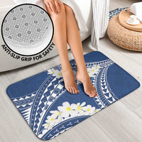 Polynesian Vintage Floral Bathroom Set Navy Blue Motifs LT7 - Polynesian Pride