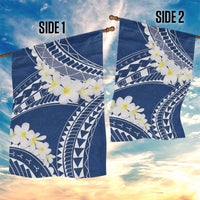 Polynesian Vintage Floral Garden Flag Navy Blue Motifs LT7 - Polynesian Pride