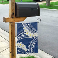 Polynesian Vintage Floral Garden Flag Navy Blue Motifs LT7 - Polynesian Pride