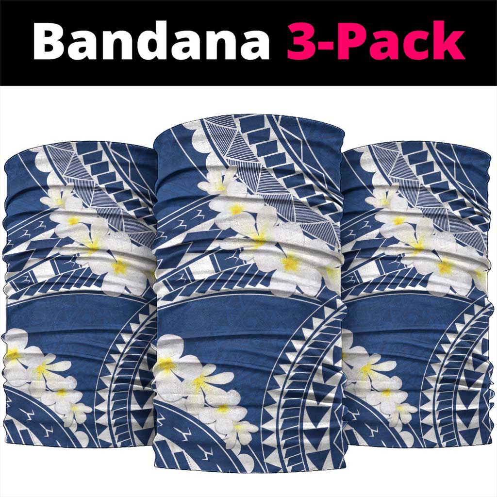 Polynesian Vintage Floral Neck Gaiter Navy Blue Motifs LT7 package One Size: 25*50cm Navy Blue - Polynesian Pride